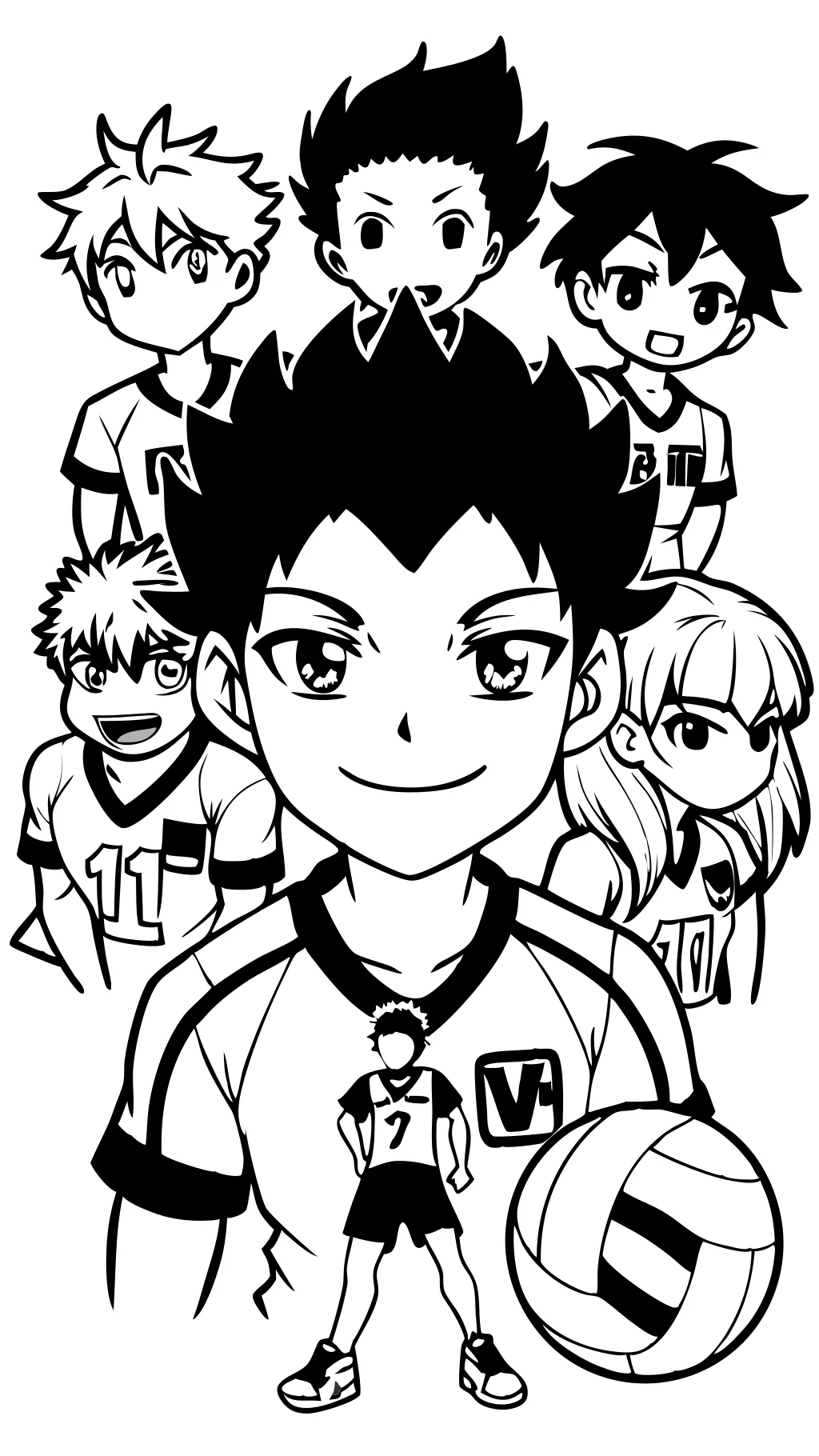 haikyuu coloring pages